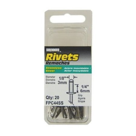 Fpc 20PK MED SS Rivet FPC44SS